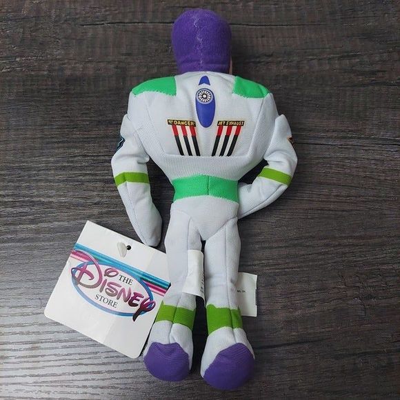 Disney Store Pixar Toy Story Buzz Lightyear 8" Mini Bean Bag Plush NWT Vintage - Picture 6 of 11